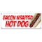 Signmission BACON WRAPPED HOT DOG BANNER SIGN texas tommy cheese deep fried stick B-Bacon Wrapped Hot Dog - alternate 1
